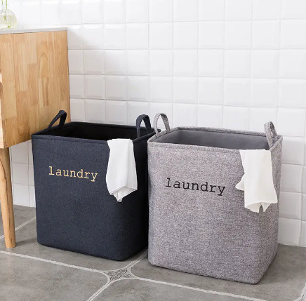 Eva Collapsible Laundry Basket-Blue Apricot