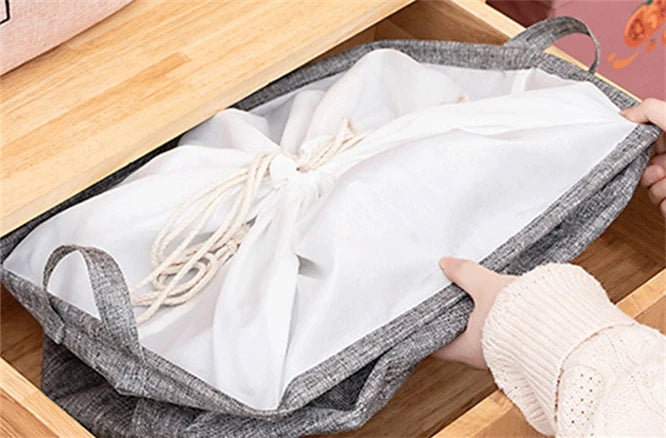 Eva Collapsible Laundry Basket Wash Day(1948)-Grey Apricot