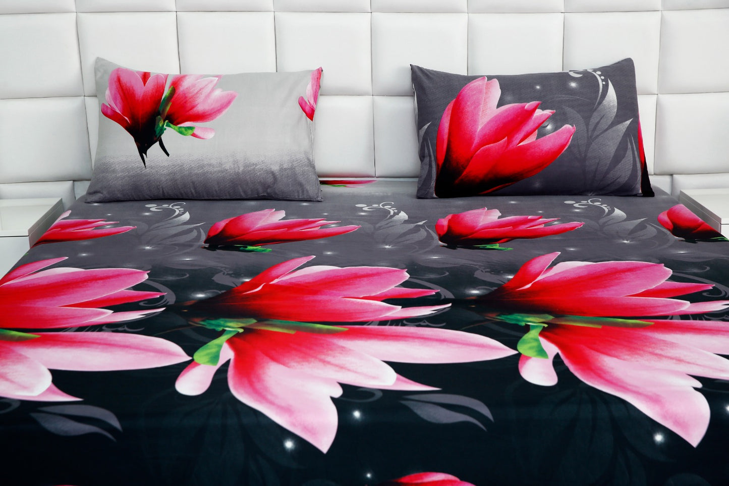 Fitted Bed Sheet-Pink Lotus Fitted Sheets Apricot