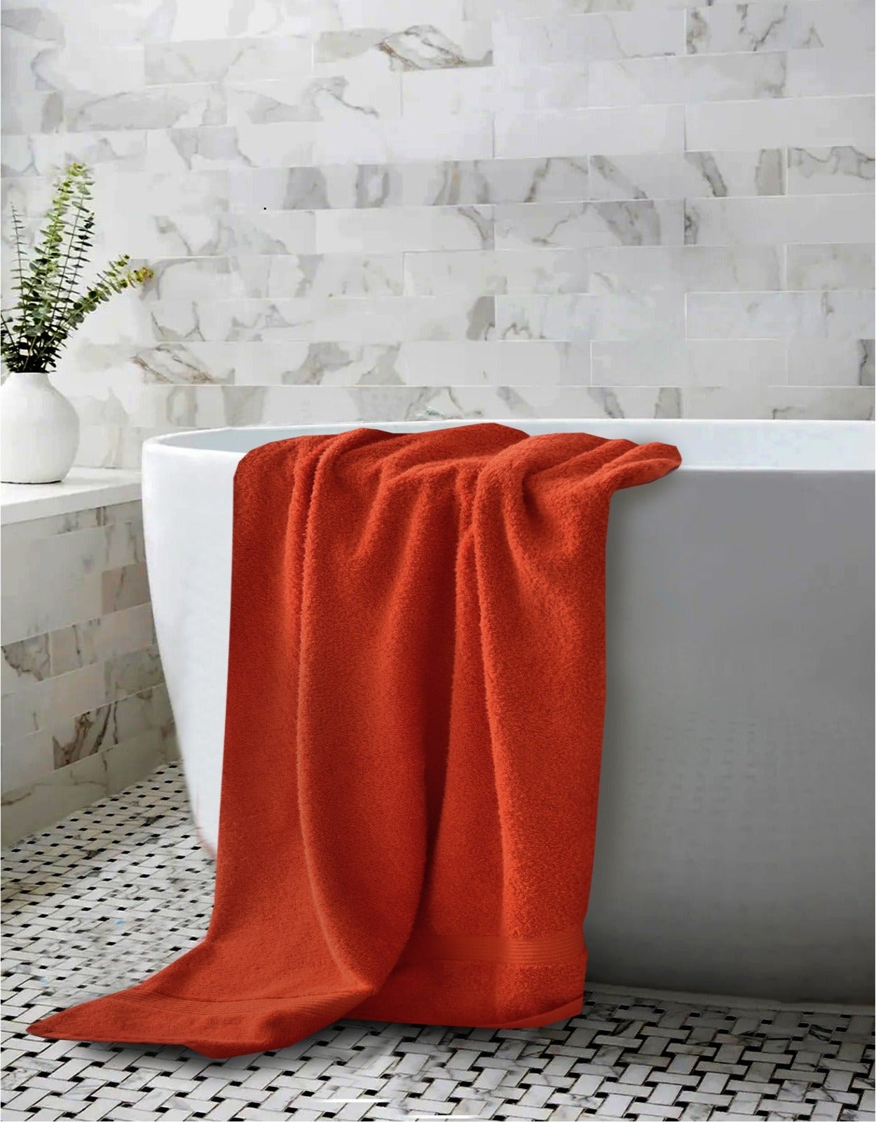Full size Bath Sheet-Orange Apricot