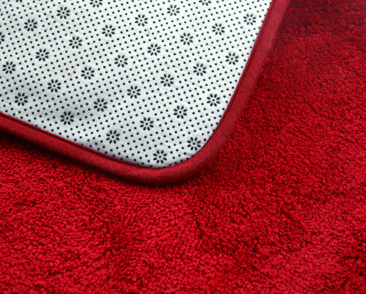 Anti-Slip Door Mat(SA2408-327)Furry Maroon Door Mats Apricot