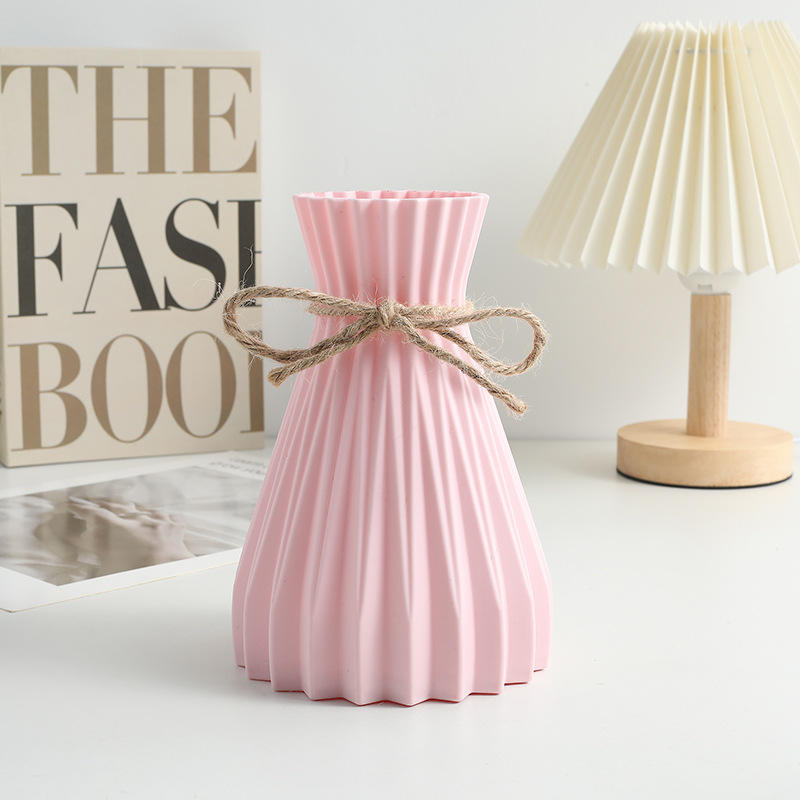 2PCs Striped Tabletop Vase (SA2510-100) Apricot