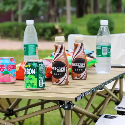 Folding Aluminum Table(SA2405-147)-Beige Apricot