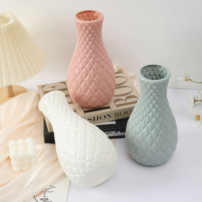2PCs Nordic Style Vase Container (SA2510-089) Candle Stand Apricot