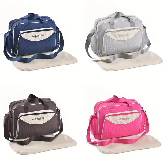 Multi function Mommy Bag with Large Capacity-SA2408-272(Blue) Blankets Apricot