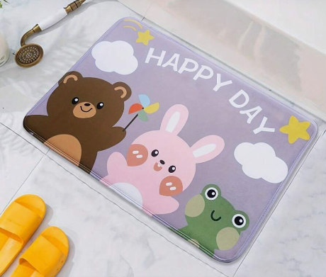 Kids Anti-Slip Door Mat (314)5408-Happy Day Door Mats Apricot