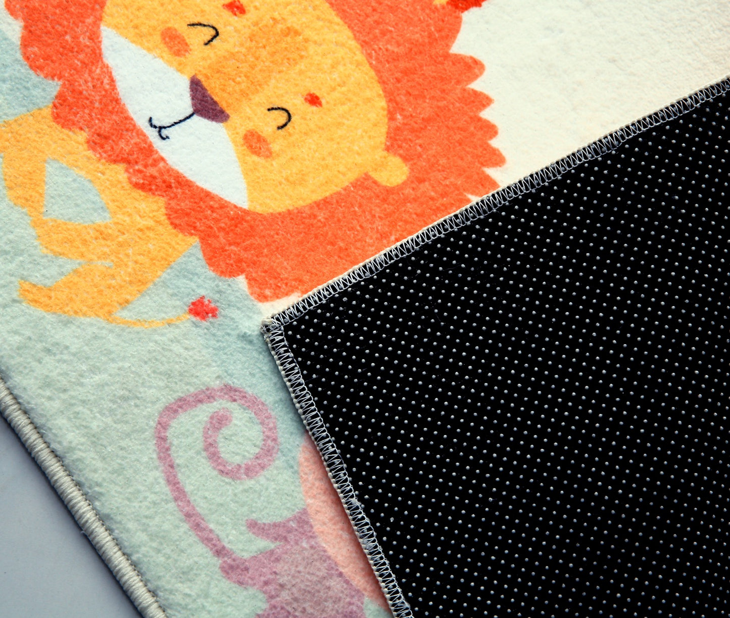 Kids Anti-Slip Door Mat (314)5408-Lion Door Mats Apricot