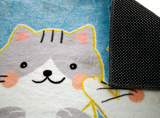 Kids Anti-Slip Door Mat (314)-BY Happy Door Mats Apricot