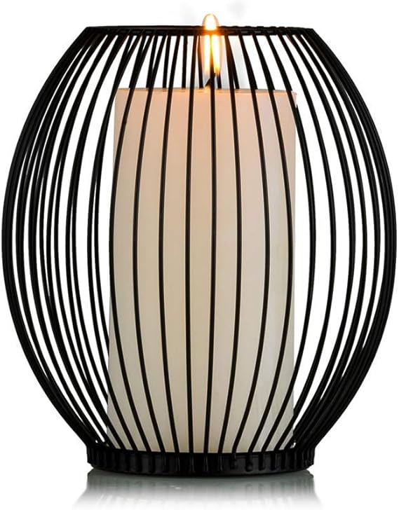 Metal Candle Stand-Black(SA2405-20) Tissue Box Apricot