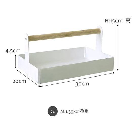 Metal storage rack(SA2405-61)-White  Apricot