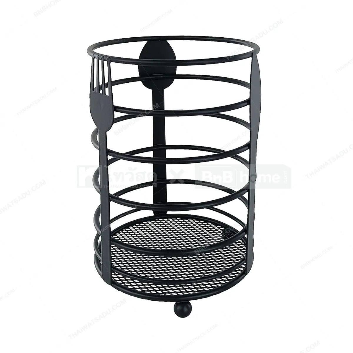 Metallic Essential Metal Spoon Holder-Round(SA2405-97) Apricot