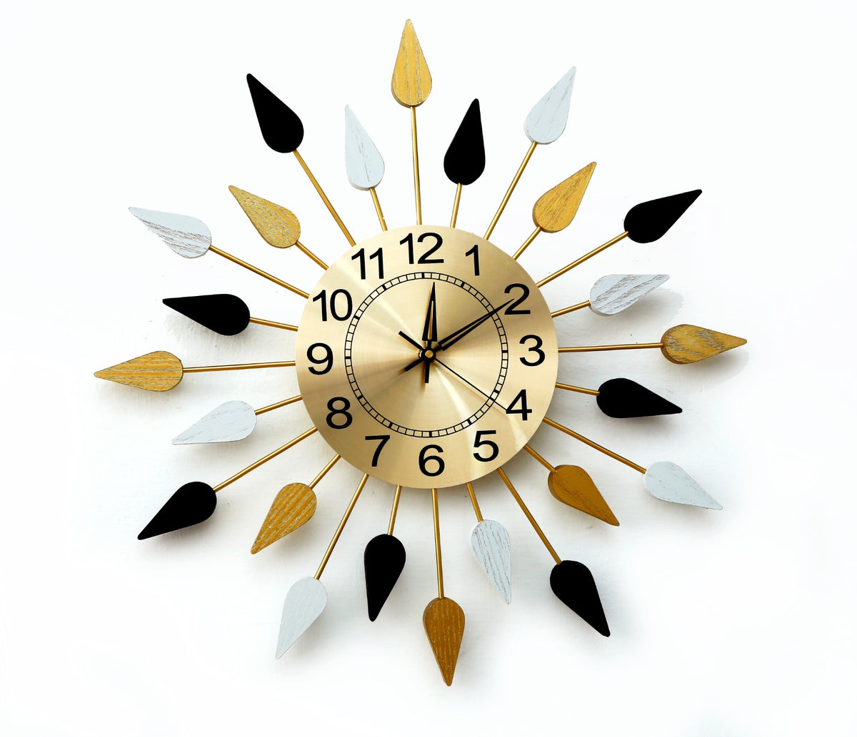 Modern Wall Clock-Multi 5361Arrows Clock Apricot