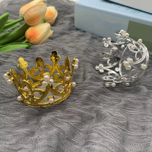 Napkin Holder Rings-Crown(Gold) Kitchen Apricot
