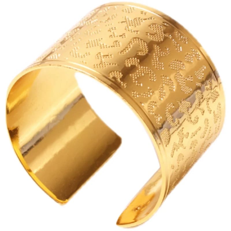 Napkin Holder Rings-Leopard Print(Golden) Kitchen Apricot