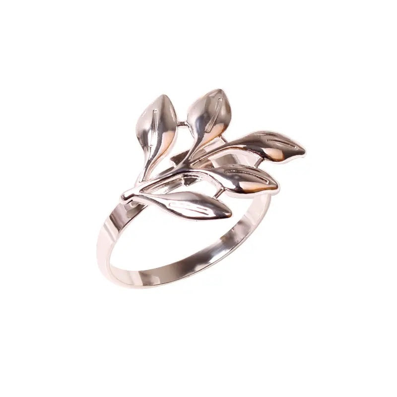 Napkin Holder Rings-Rowan Silver Kitchen Apricot