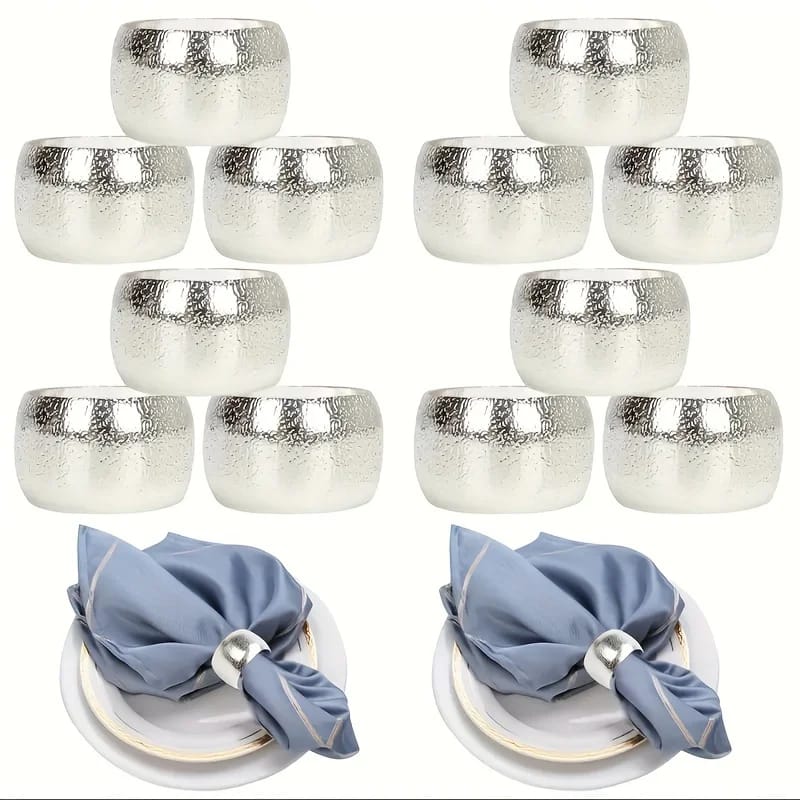 Napkin Holder Rings-Sliver Rings Kitchen Apricot