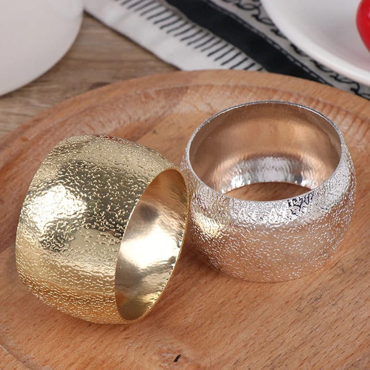 Napkin Holder Rings-Sliver Rings Kitchen Apricot