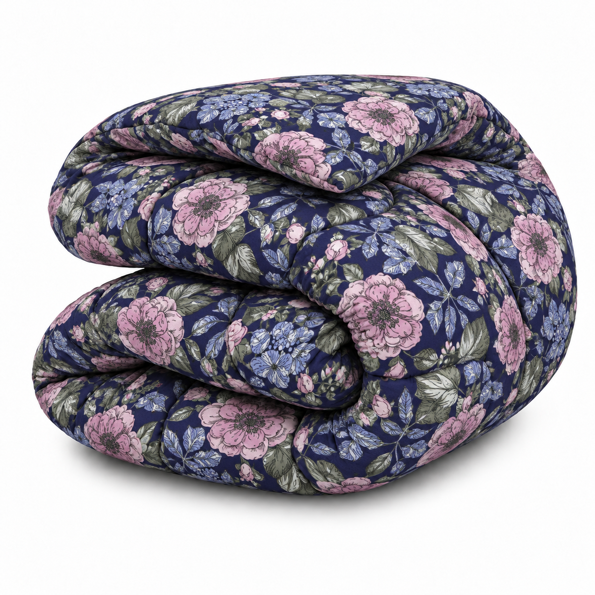 1 PC Double Percale Winter Razai- Moonlit Blossom