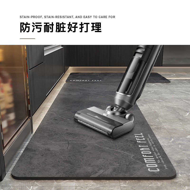 Non-Slip and Washable Rubber Kitchen Mat-(5851)(SA2553-12)5851 Feel Comfort Rugs Apricot