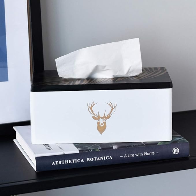 Nordic Style Wooden Tissue Box-Black Hawk(SA2405-25) Tissue Box Apricot