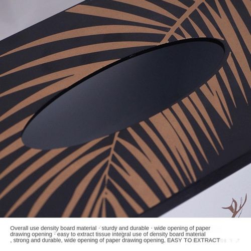 Nordic Style Wooden Tissue Box-Black Hawk(SA2405-25) Tissue Box Apricot