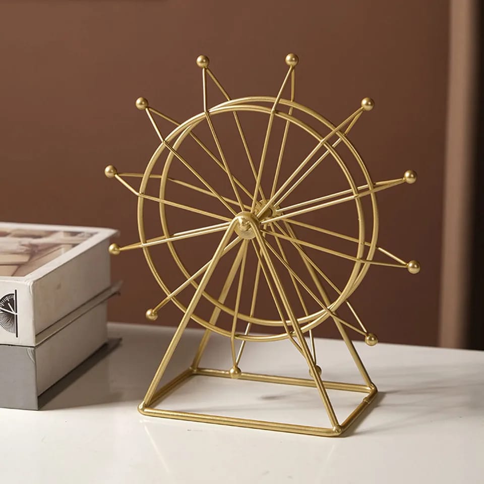 Nordic creative rotating Ferris5537 wheel(SA2405-156) Tissue Box Apricot