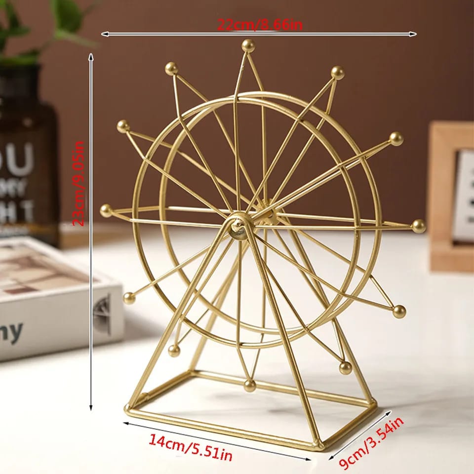 Nordic creative rotating Ferris5537 wheel(SA2405-156) Tissue Box Apricot