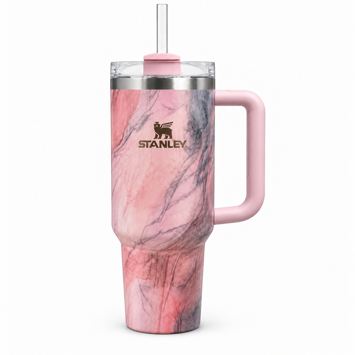 STANLEY Quencher H2.0 FlowState Tumbler SA2607-16 Galaxy Pink Tumbler Apricot