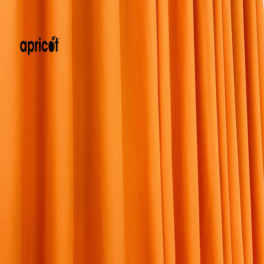 Plain Dyed Laminated Curtain-Orange Curtains Apricot