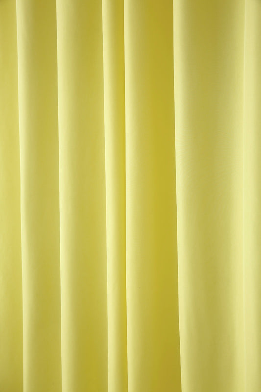 Plain Dyed Laminated Curtain-Yellow Curtains Apricot