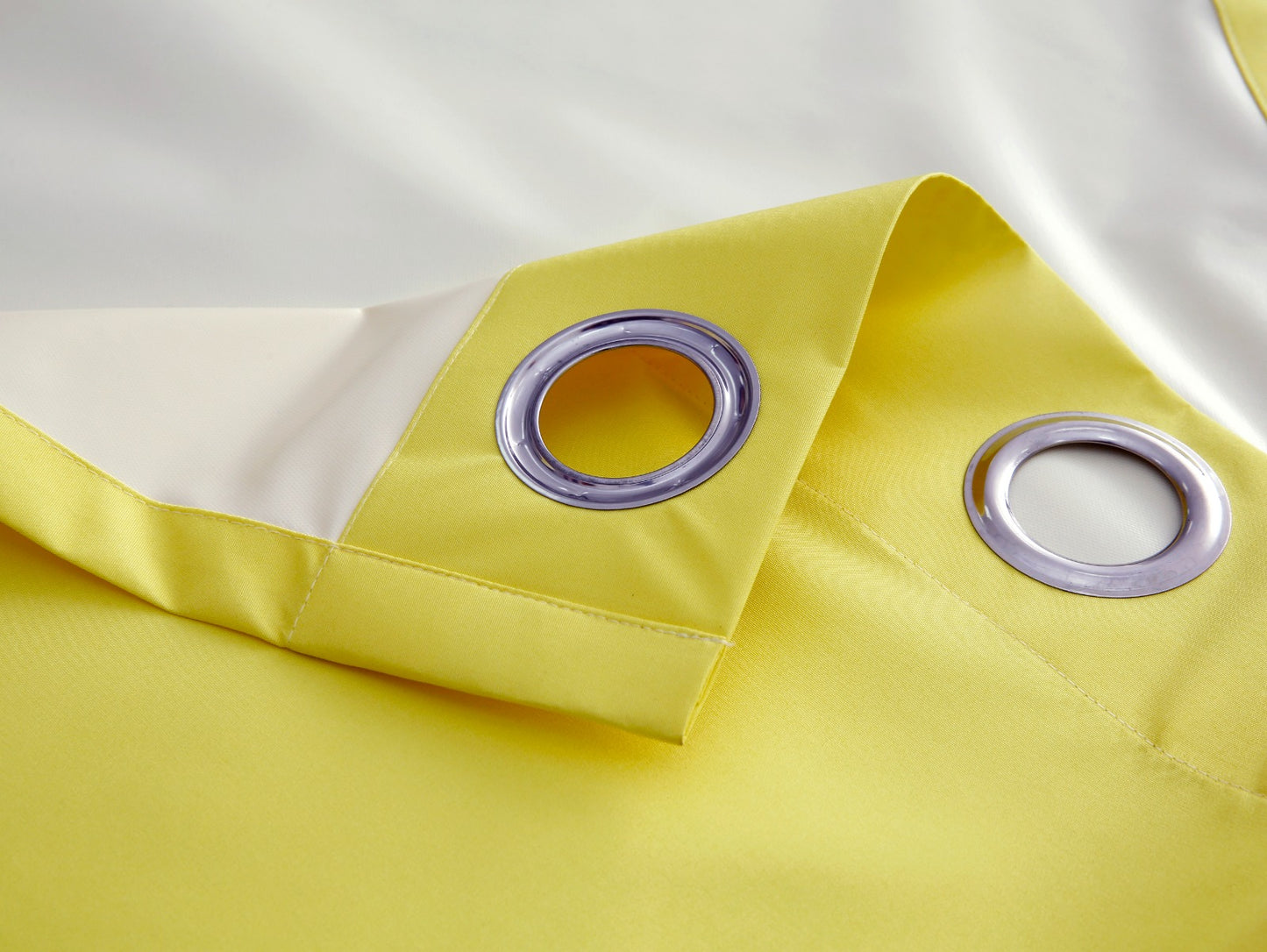 Plain Dyed Laminated Curtain-Yellow Curtains Apricot