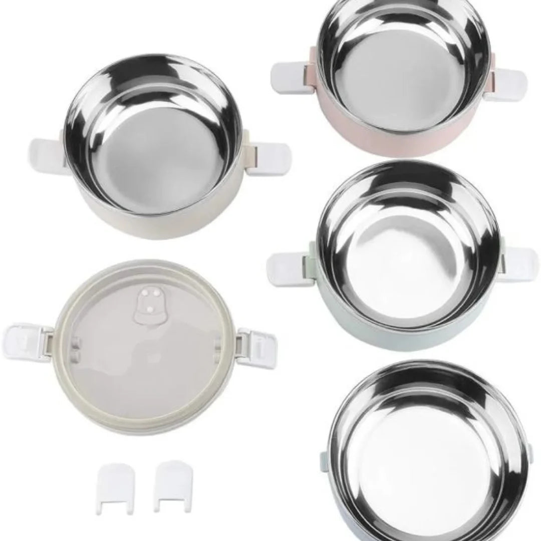 3 Layer Japanese-style Stainless Steel Lunch Box(SA2405-78) Apricot
