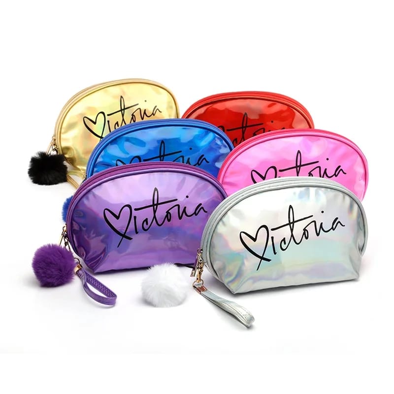 Portable Makeup Organizer Bag Victoria-Golden Cosmetic Organizer Apricot