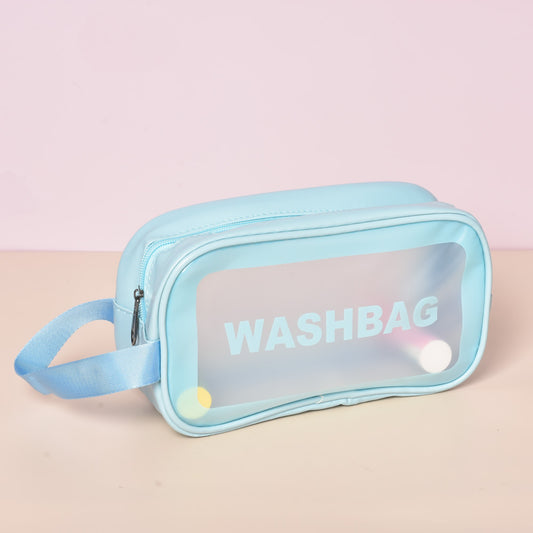 Portable Makeup Organizer Bag WASHBAG-(5722)Blue Small(SA2405-124) Cosmetic Pouches Apricot