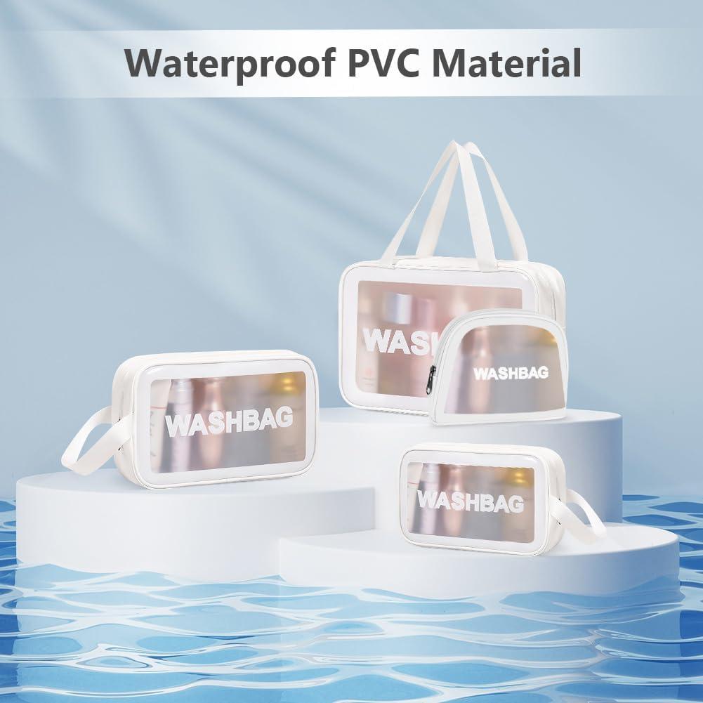 Portable Makeup Organizer Bag WASHBAG-White Small(SA2405-122) Cosmetic Organizer Apricot