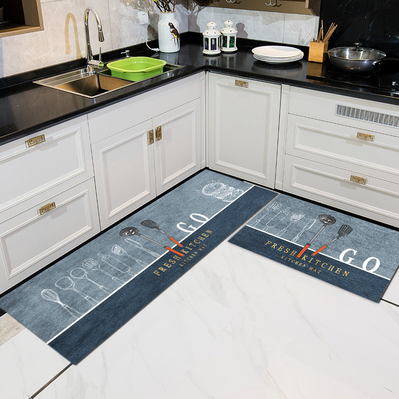 Premium Padded Anti slip Kitchen Mat Set-Refresh Kitchen Rugs Apricot