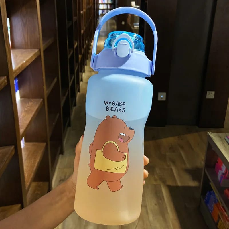 Premium We Babe Bears Water Bottle(Sky Blue)5461- 2 Liters Apricot