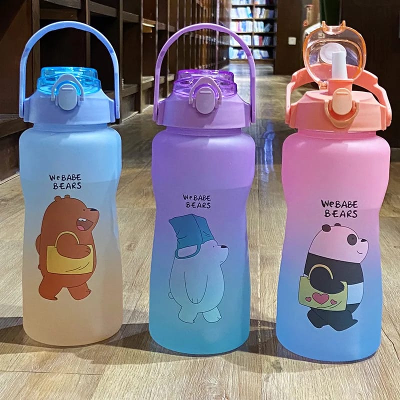 Premium We Babe Bears Water Bottle(Sky Blue)5461- 2 Liters Apricot