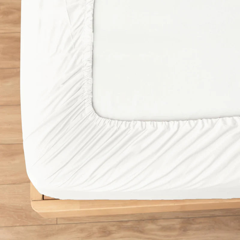 Fitted Bed Sheet-White Fitted Sheets Apricot