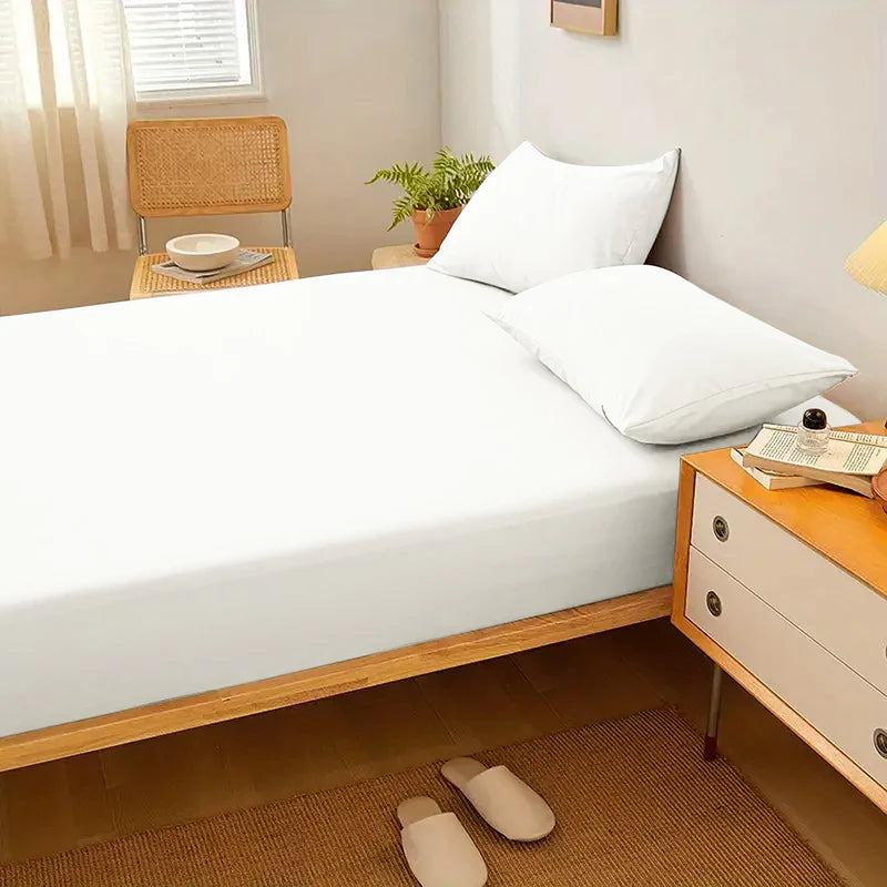 Fitted Bed Sheet-White Fitted Sheets Apricot
