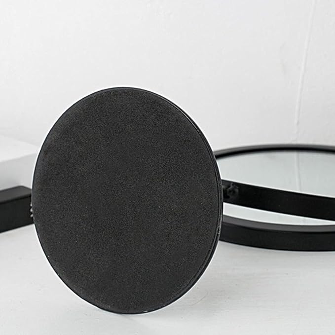 Rotatable Black Vanity Mirror-(5508)Round(SA2405-160) Cosmetic Organizer Apricot