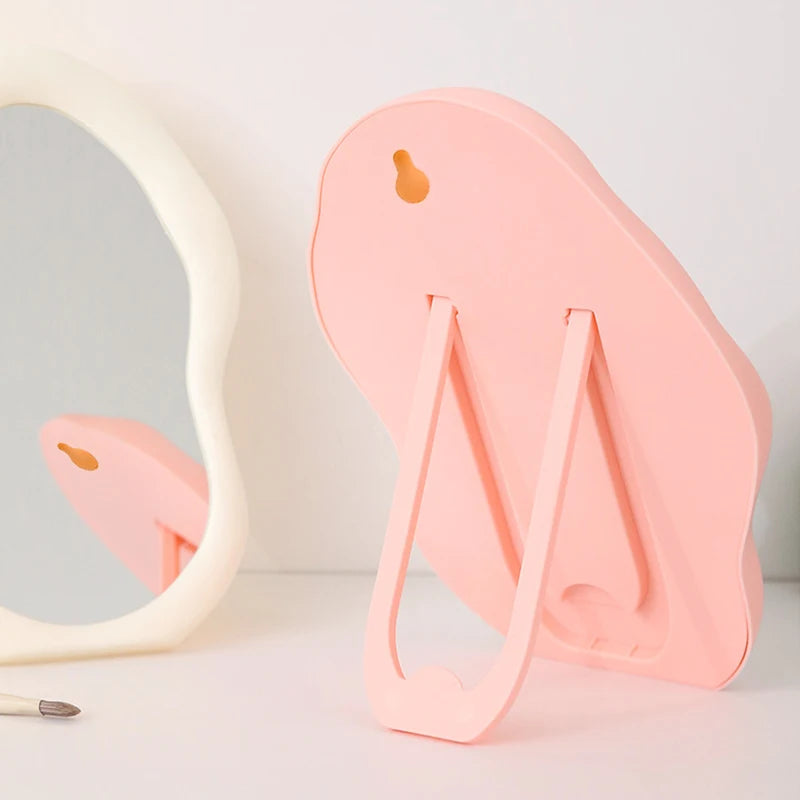 Cloud Makeup Mirror With Stand-SA2408-211 Mirror Apricot