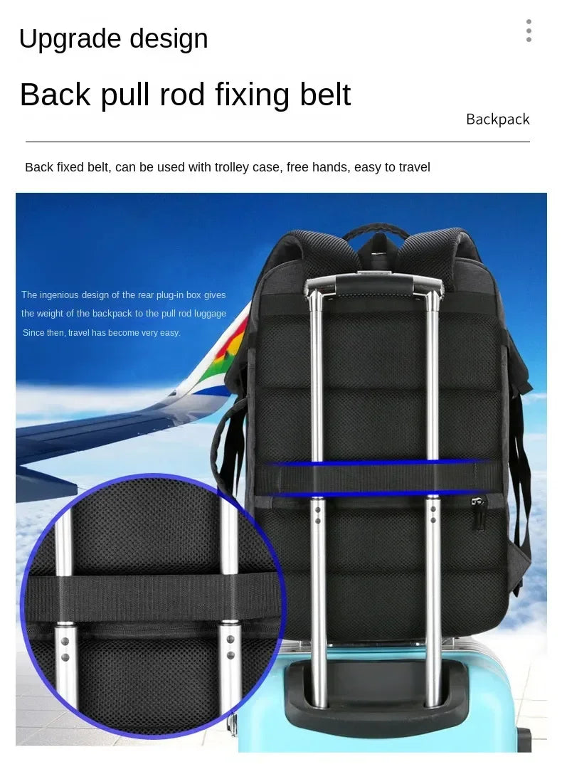 Large Capacity Multifunctional Extensible Rechargeable Hand-held Backpack-SA2408-271 Blankets Apricot