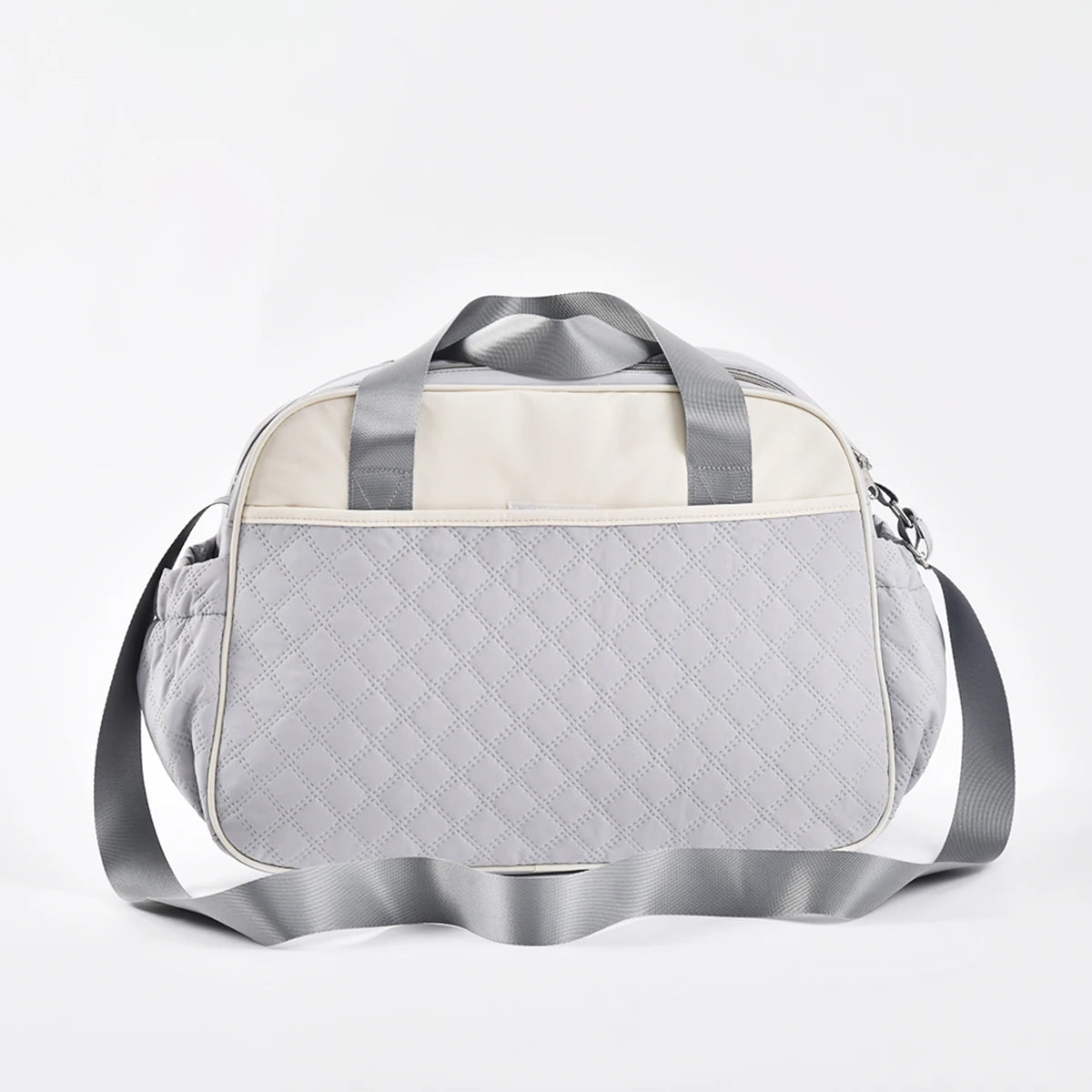 Multi function Mommy Bag with Large Capacity-SA2408-273(Grey) Blankets Apricot