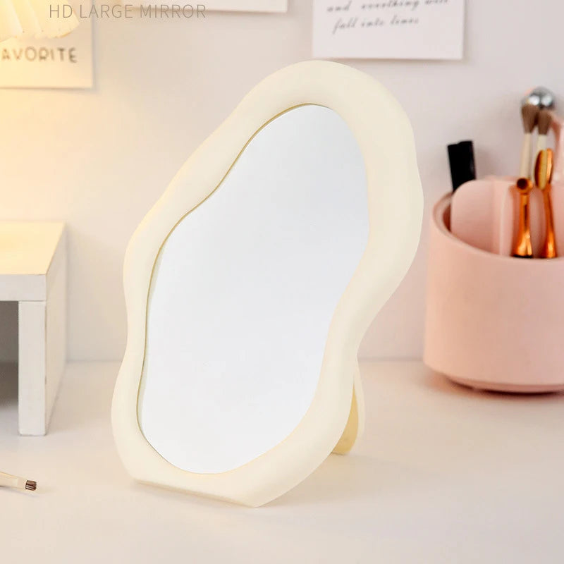 Cloud Makeup Mirror With Stand-SA2408-210 Mirror Apricot