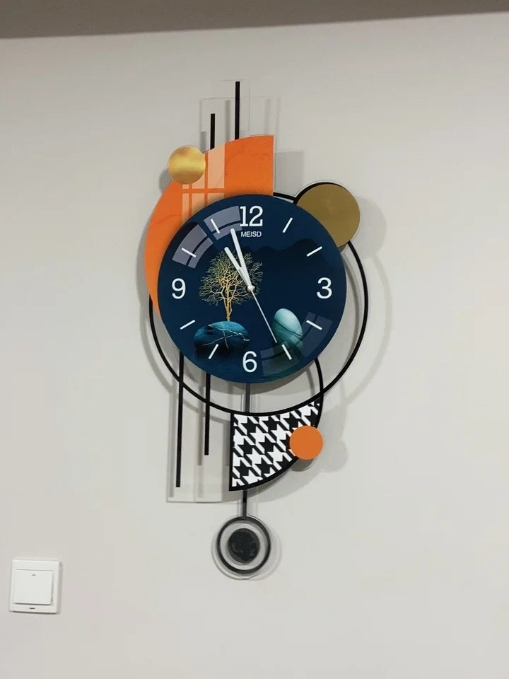 63Cm Creative Luxury Wall Clock-with Pendulum