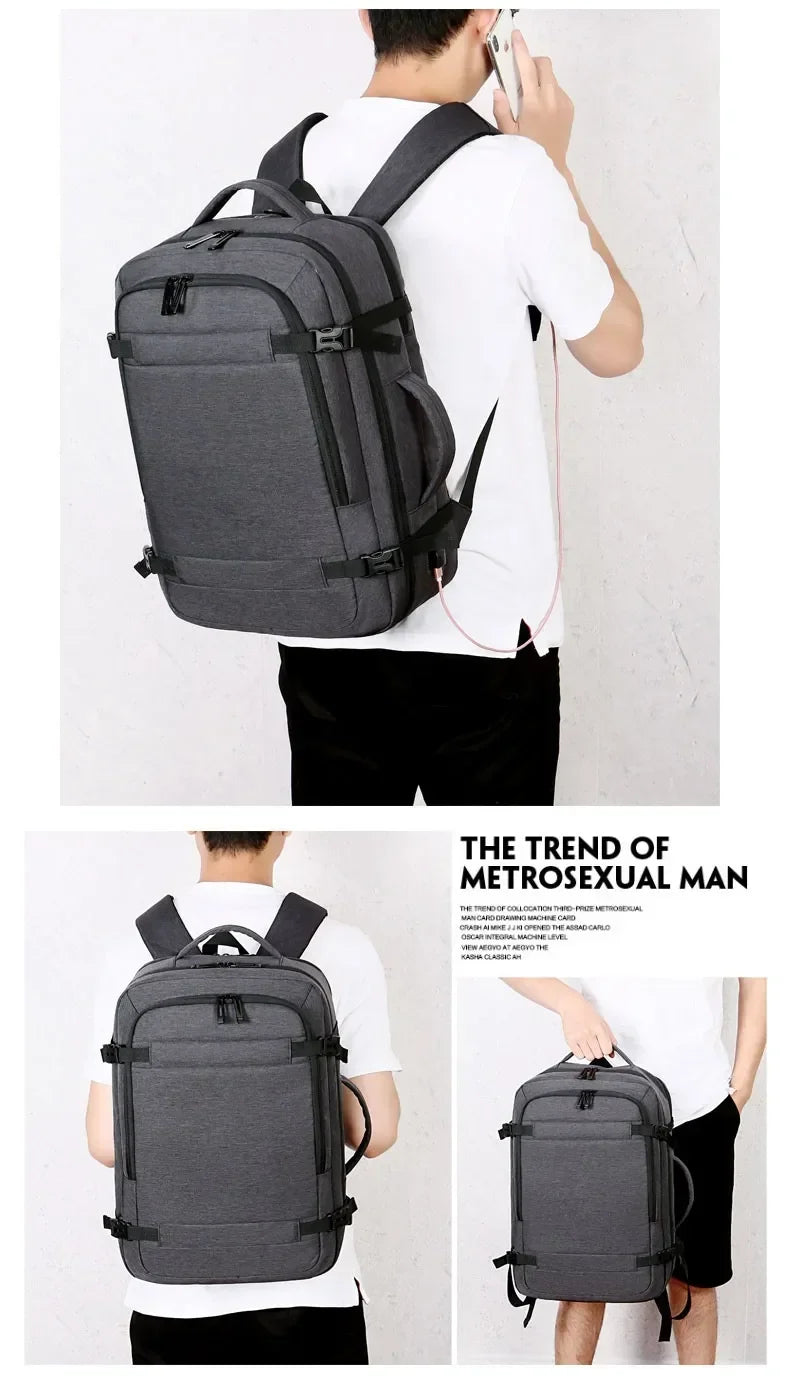 Large Capacity Multifunctional Extensible Rechargeable Hand-held Backpack-SA2408-271 Blankets Apricot