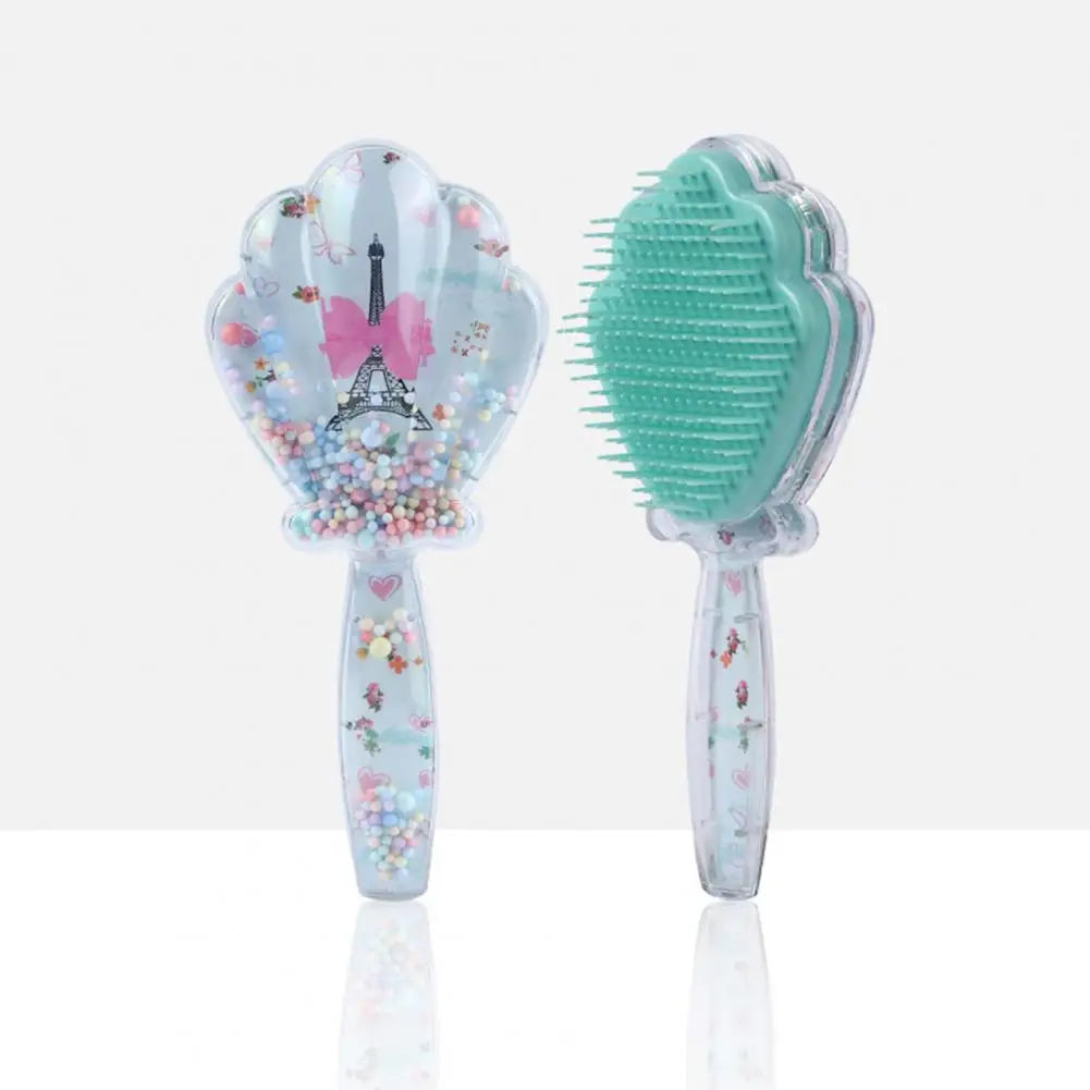 Shell Hair Brush with Handle