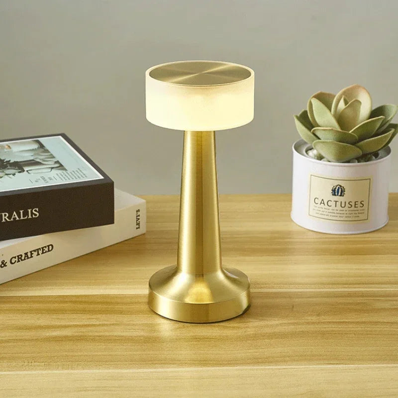 LED Bottle Light USB Rechargeable Touch Control Table Lamp-SA2411-63 Lamps Apricot
