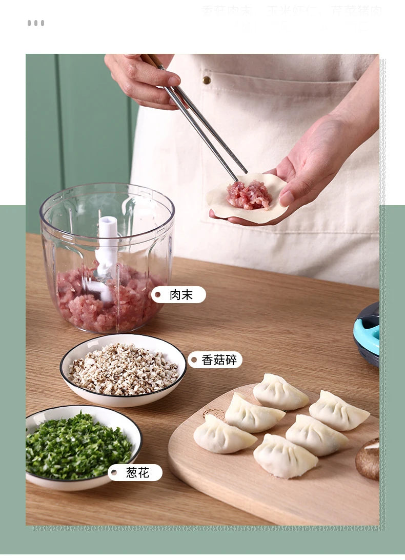 Manual Food & Vegetable Processor-SA2411-49 Spice and sugar Jar Apricot